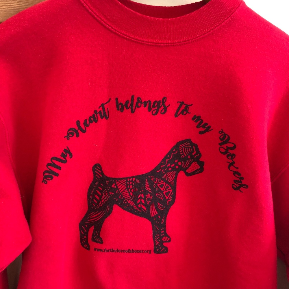 Boxer dog sweatshirt